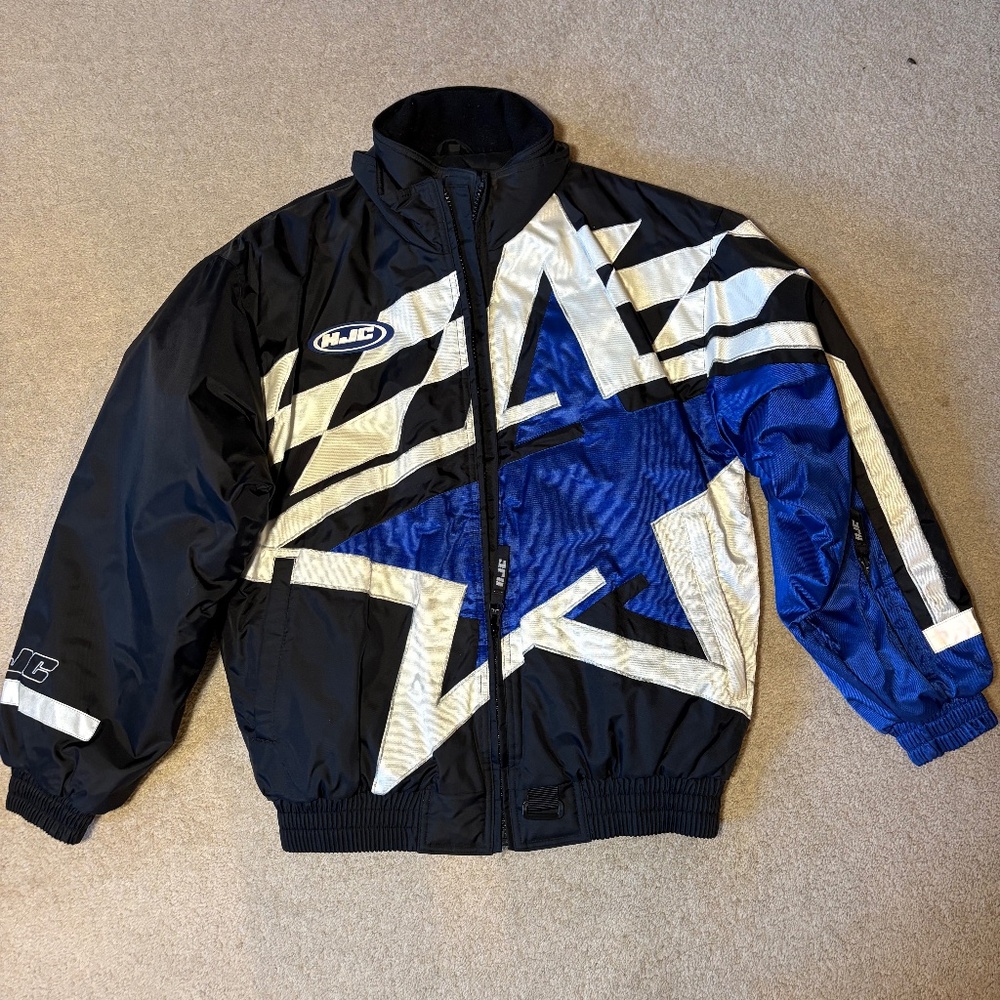 HJC Snowmobile Jacket, ladies, size M, blue, white